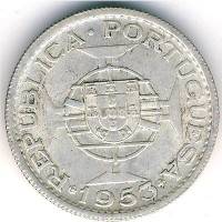 (№1953km10) Монета Кабо-Верде 1953 год 10 Escudos